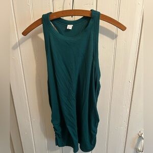 Old navy active maternity medium green high neck sleeveless tank top